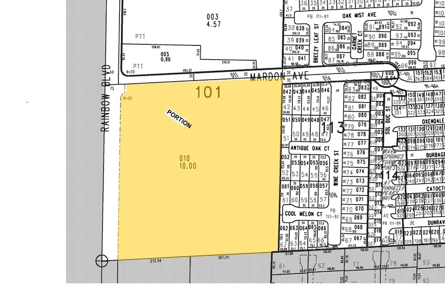 7460 S Rainbow Blvd, Las Vegas, NV for lease - Plat Map - Image 2 of 4
