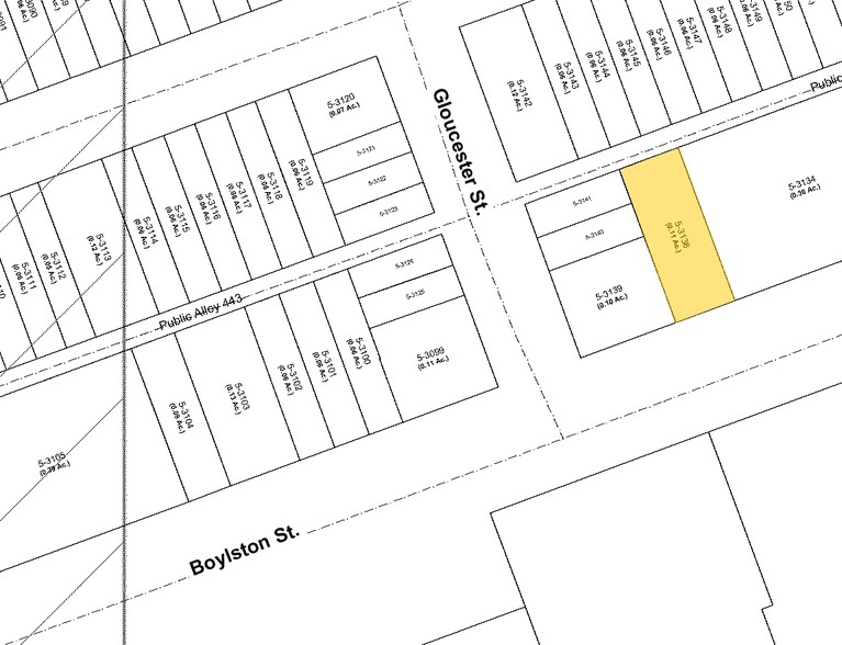 867 Boylston St, Boston, MA à louer - Plan cadastral - Image 2 de 5