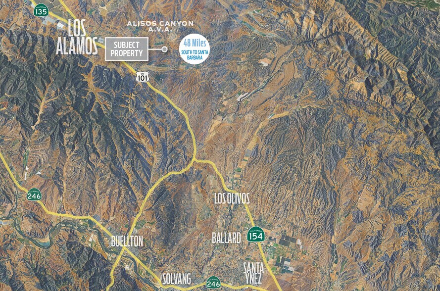 0 Alisos Canyon Rd., Los Alamos, CA for sale - Aerial - Image 2 of 19