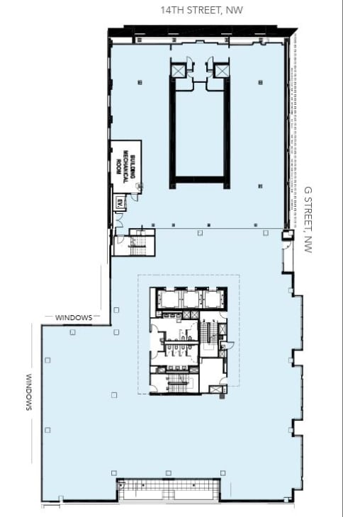 699 14th St NW, Washington, DC à louer Plan d’étage- Image 1 de 1