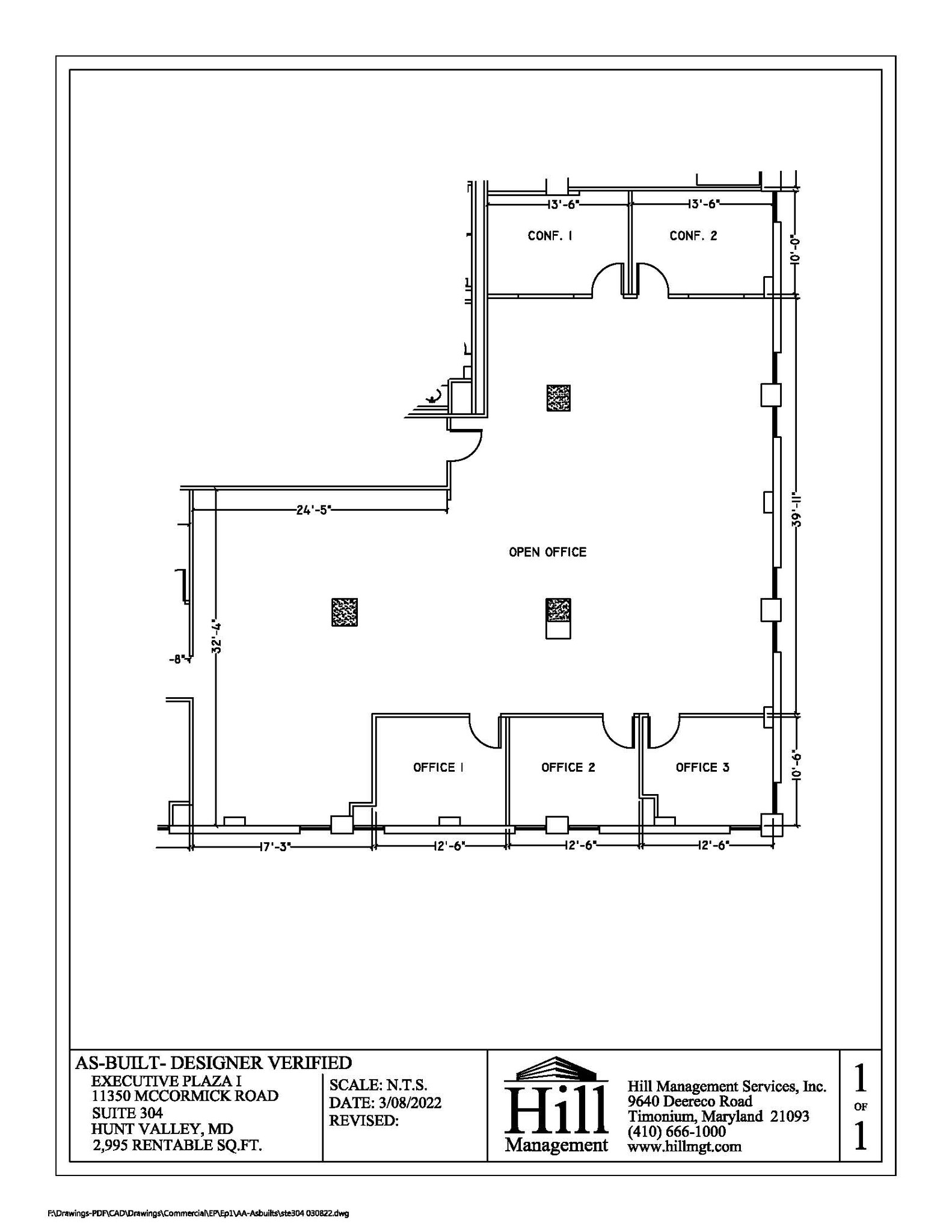 11350 McCormick Rd, Hunt Valley, MD à louer Plan d’étage- Image 1 de 1