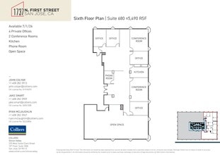 1737 N 1st St, San Jose, CA for lease Floor Plan- Image 1 of 1