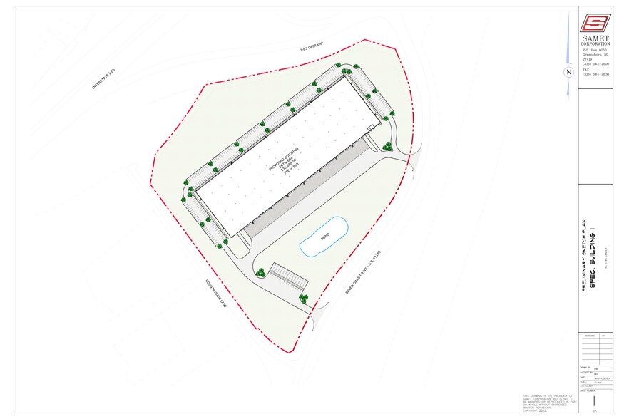 2000 7 Oaks Drive, Linwood, NC for lease - Site Plan - Image 3 of 4