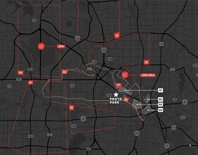 3200 Irving Blvd, Dallas, TX - Aerial  map view