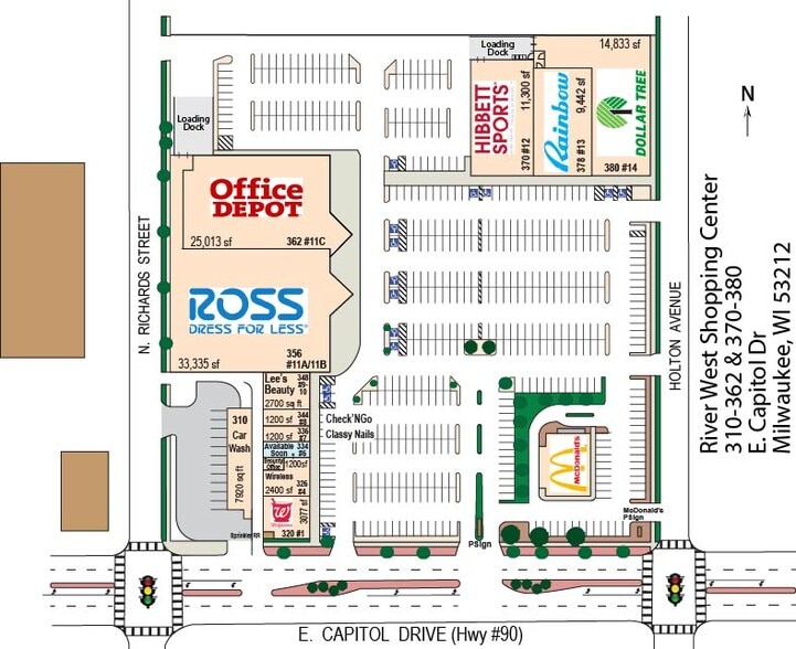 320-380 E Capitol Dr, Milwaukee, WI for lease - Building Photo - Image 2 of 7