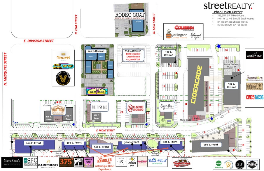 300-400 E Front St, Arlington, TX for lease - Site Plan - Image 3 of 3