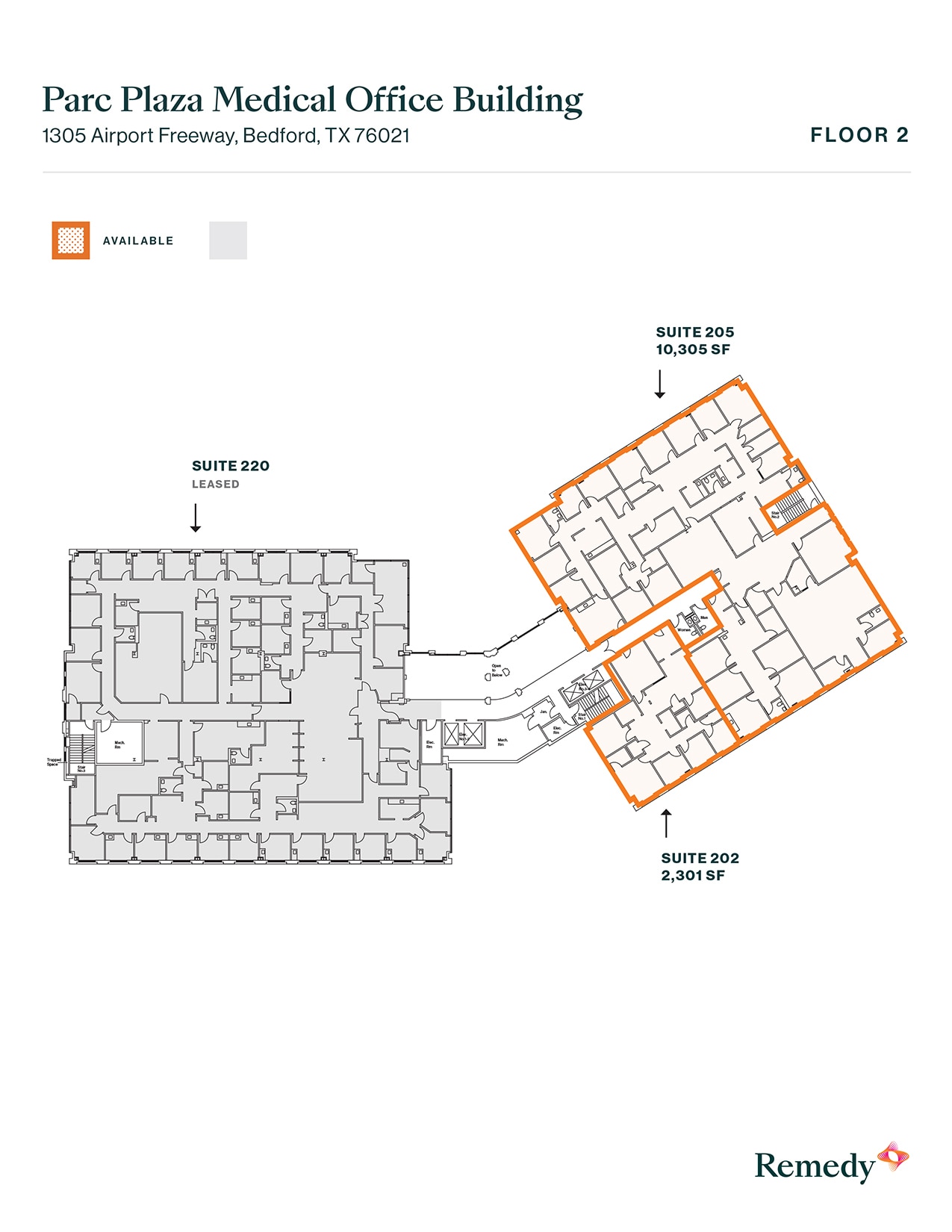 1305 Airport Fwy, Bedford, TX à louer Plan d’étage- Image 1 de 1