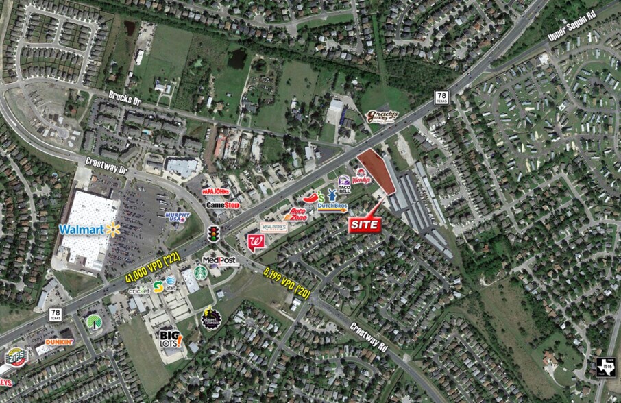 8662 FM 78, Converse, TX à louer - Aérien - Image 1 de 3