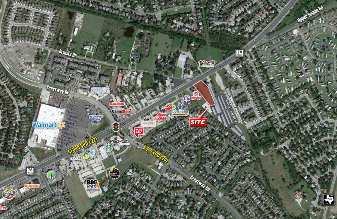 8662 FM 78, Converse, TX à louer Aérien- Image 1 de 4