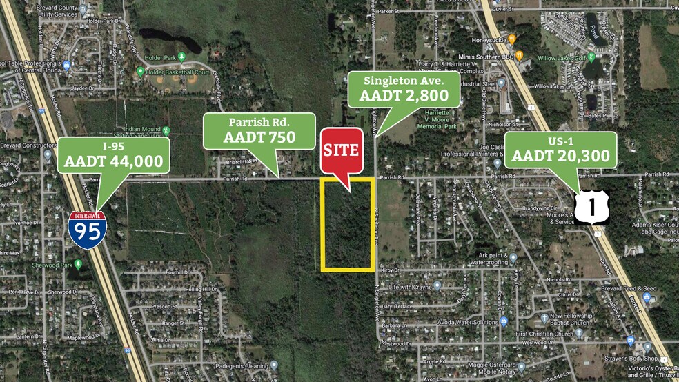 Parrish Rd & N Singleton Ave, Titusville, FL à vendre - Photo du bâtiment - Image 2 de 3