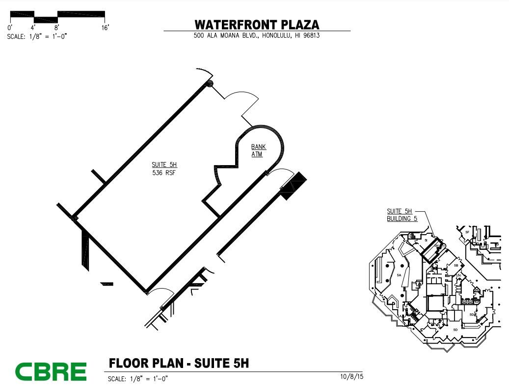 500 Ala Moana Blvd, Honolulu, HI à louer Plan d  tage- Image 1 de 1