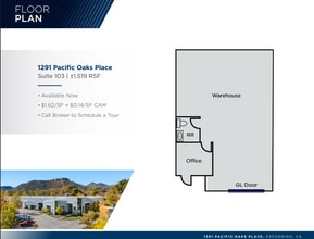 1291 Pacific Oaks Pl, Escondido, CA for lease Floor Plan- Image 1 of 1