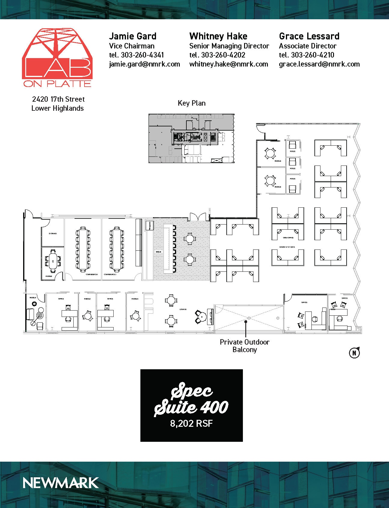 2420 17th St, Denver, CO à louer Plan d’étage- Image 1 de 3