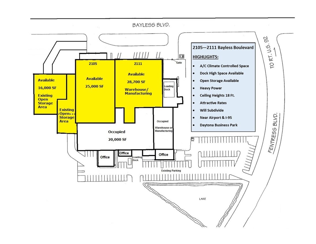 221 Fentress Blvd, Daytona Beach, FL for lease Floor Plan- Image 1 of 1