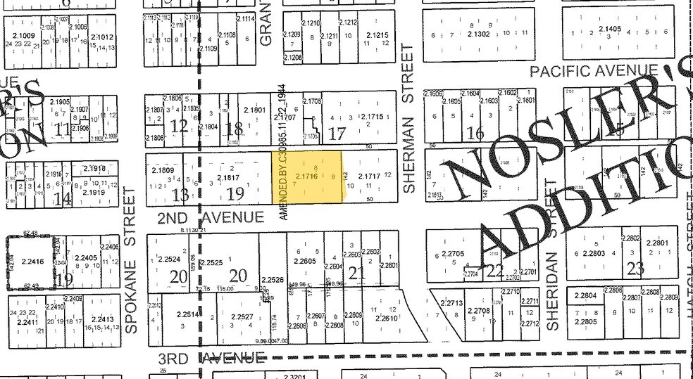407 E 2nd Ave, Spokane, WA à louer - Plan cadastral - Image 3 de 21