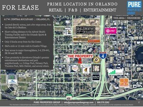 617 W Central Blvd, Orlando, FL - AERIAL map view - Image1