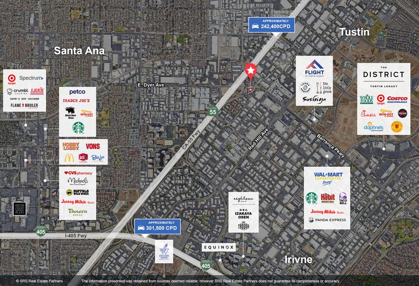 1740 E Dyer Rd, Santa Ana, CA for lease - Aerial - Image 2 of 5