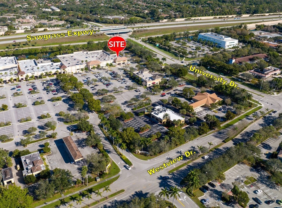 9525-9545 Westview Dr, Coral Springs, FL for lease Aerial- Image 1 of 9