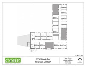 322 W Lincoln Ave, Royal Oak, MI for lease Floor Plan- Image 1 of 1