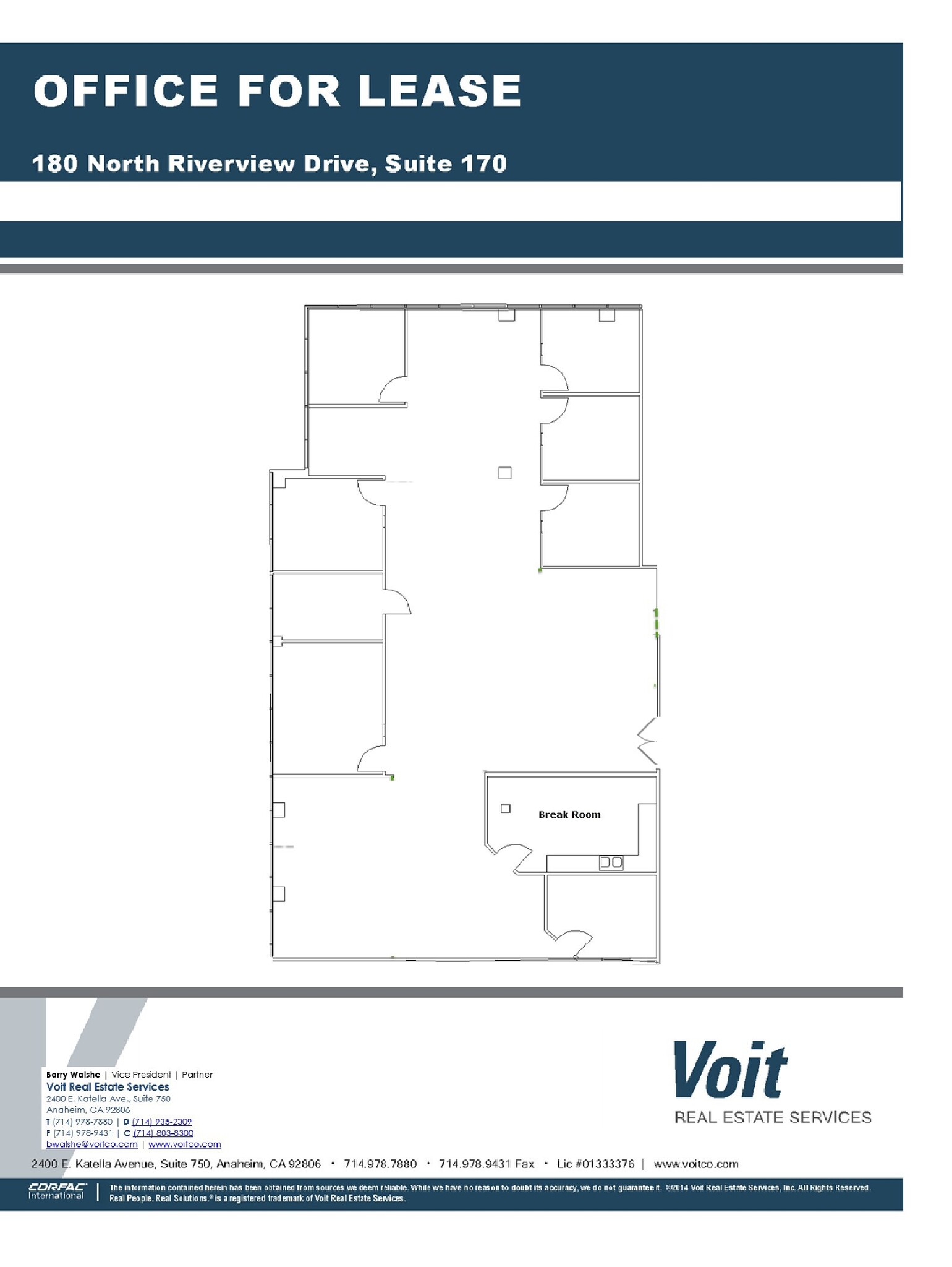 180 N Riverview Dr, Anaheim, CA à louer Plan d  tage- Image 1 de 1