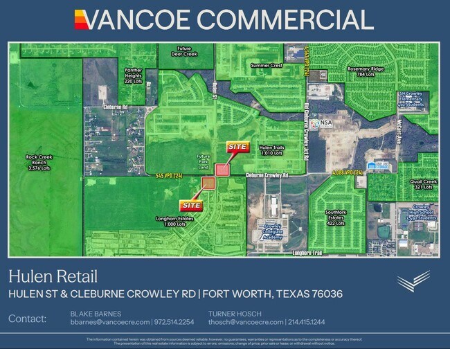 More details for Hulen St & Cleburne Crowley Rd, Crowley, TX - Retail for Lease