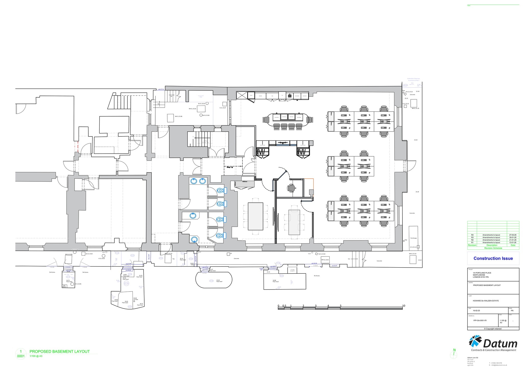 1-3 Portland Pl, Londres à louer Plan de site- Image 1 de 9
