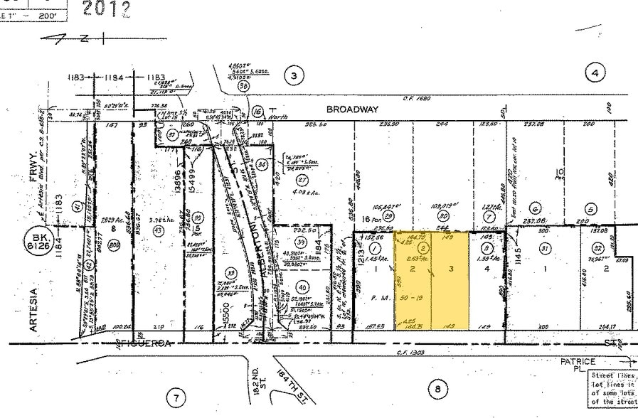 17908 S Figueroa St, Gardena, CA for lease - Plat Map - Image 2 of 6