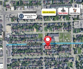 3017-3029 W Buena Vista St, Detroit, MI - Aerial map view