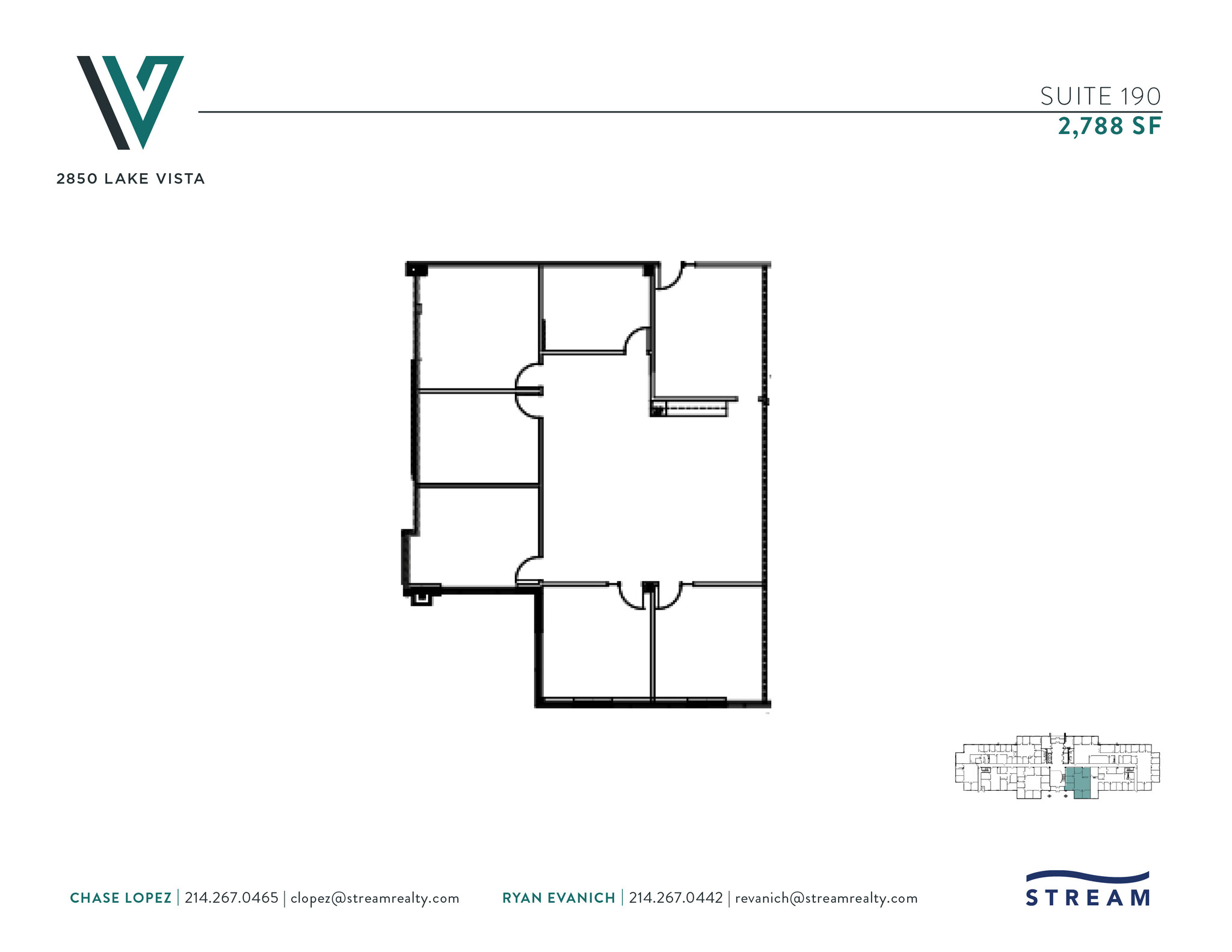 2850 Lake Vista Dr, Lewisville, TX à louer Plan d’étage- Image 1 de 1