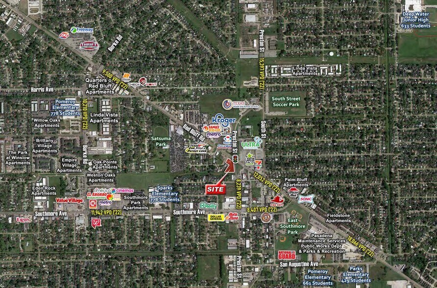 2722 Red Bluff Rd, Pasadena, TX à vendre - Aérien - Image 3 de 3