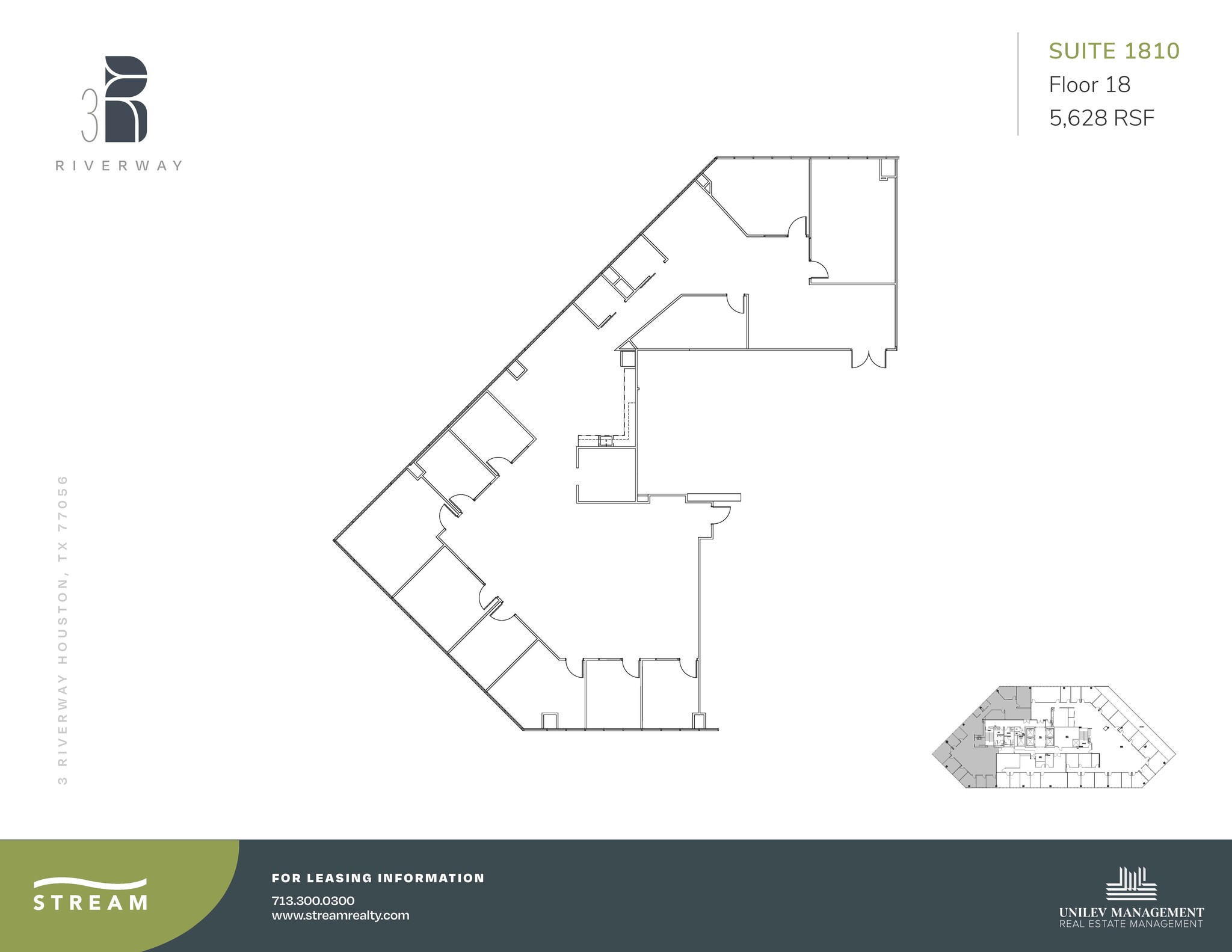 3 Riverway, Houston, TX for lease Floor Plan- Image 1 of 1