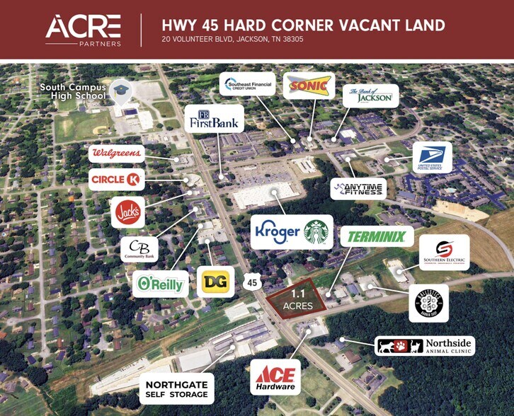 20 Volunteer Blvd, Jackson, TN à vendre - Photo du bâtiment - Image 2 de 3