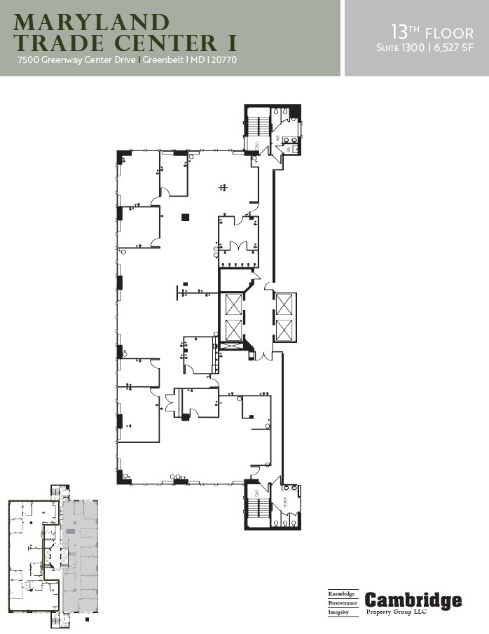 7500 Greenway Center Dr, Greenbelt, MD for lease Floor Plan- Image 1 of 1