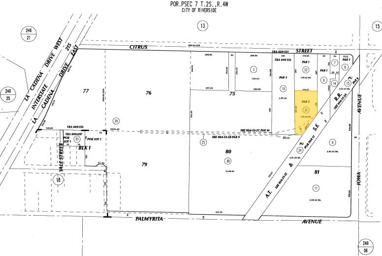 1350 Citrus St, Riverside, CA à vendre - Plan cadastral - Image 2 de 17