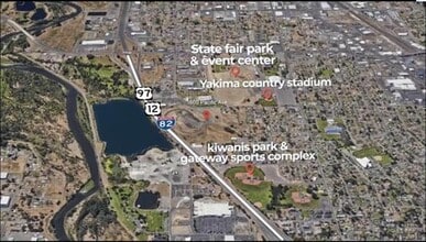 1600 Pacific Ave, Yakima, WA - AERIAL map view