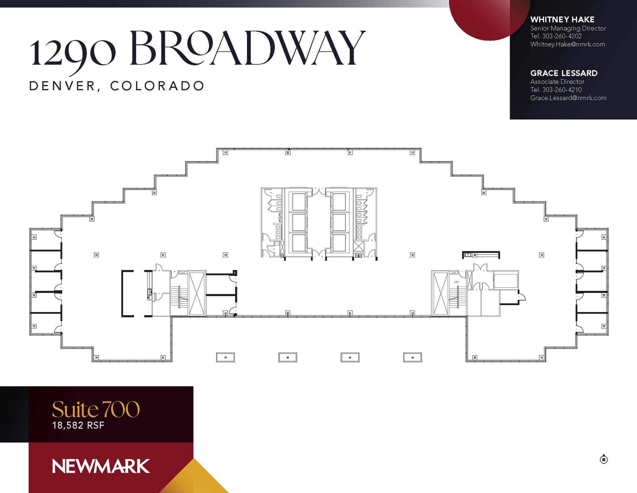 1290 Broadway, Denver, CO à louer Plan d’étage- Image 1 de 3