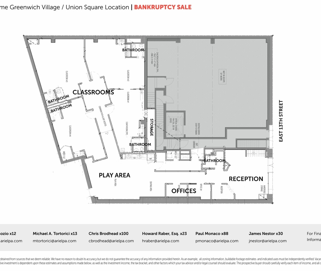 12 E 13th St, New York, NY 10003 - Unit COMM - - Floor Plan - Image 1 of 10