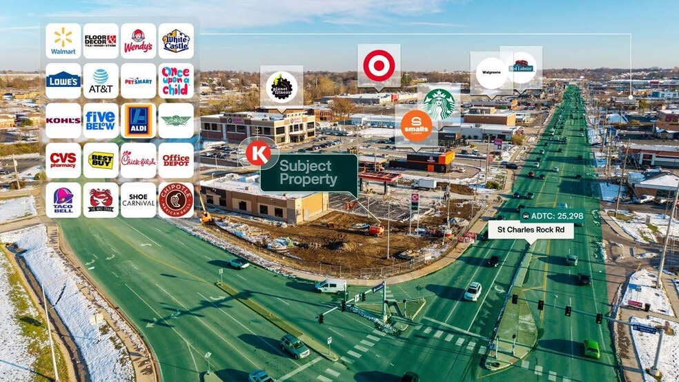 12455 Saint Charles Rock Rd, Bridgeton, MO for sale - Aerial - Image 3 of 3