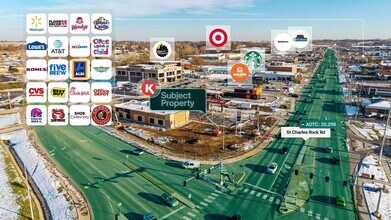 12455 Saint Charles Rock Rd, Bridgeton, MO - AERIAL map view