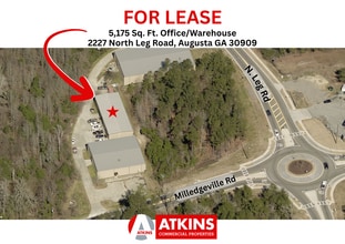 2227 N Leg Rd, Augusta, GA - Aerial map view