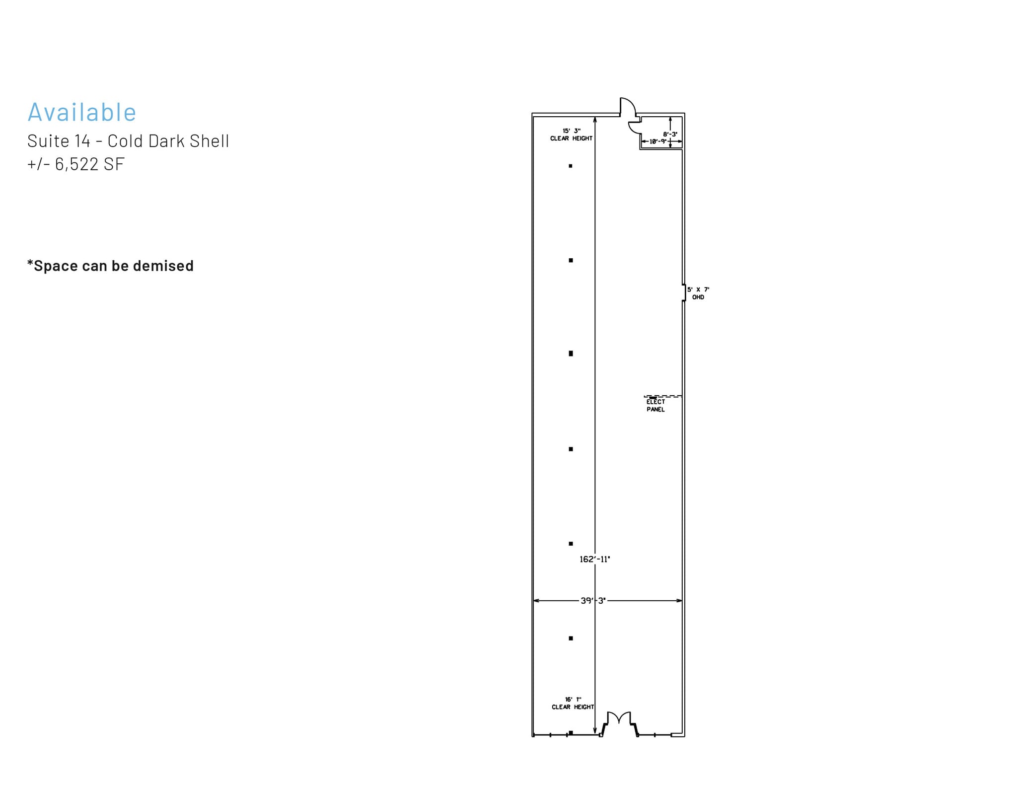 2901-3053 Freedom Dr, Charlotte, NC à louer Plan d’étage- Image 1 de 1
