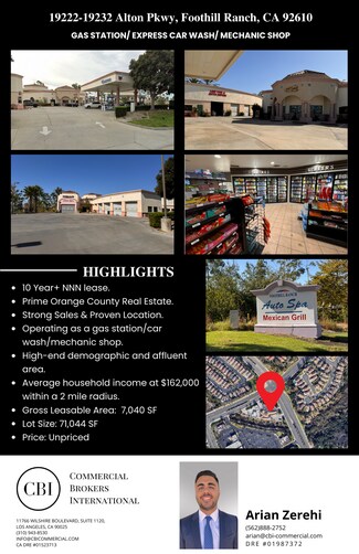 Plus de détails pour 19222-19232 Alton Pky, Foothill Ranch, CA - Commerce de détail à vendre