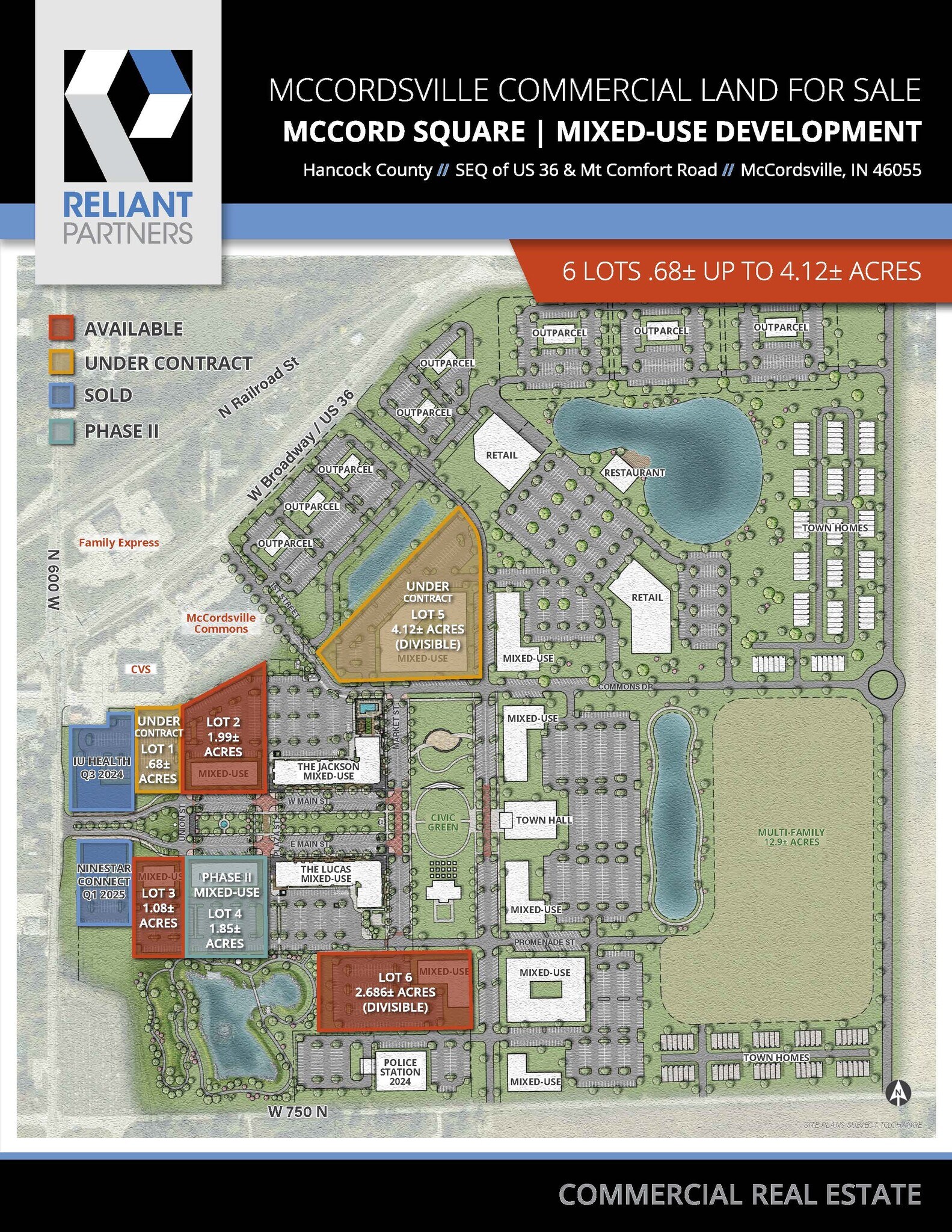US 36 & Mt. Comfort Road, McCordsville, IN à vendre Photo du bâtiment- Image 1 de 8
