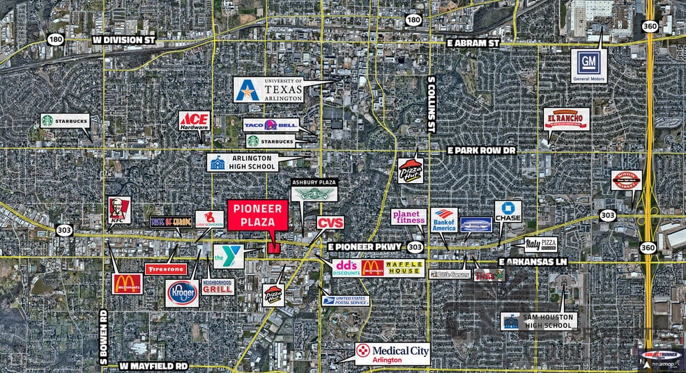 1180-1194 W Pioneer Pky, Arlington, TX for lease - Building Photo - Image 3 of 19