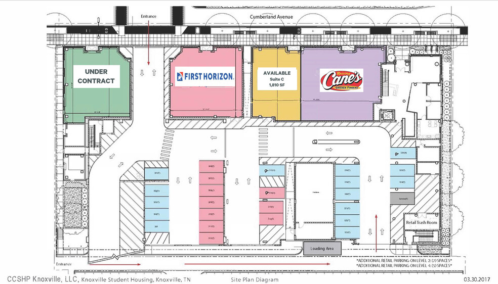 1830-1834 Cumberland Ave, Knoxville, TN for lease - Site Plan - Image 3 of 4