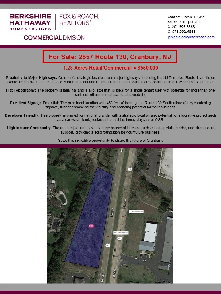 2657 Route 130, Cranbury, NJ for sale Primary Photo- Image 1 of 4