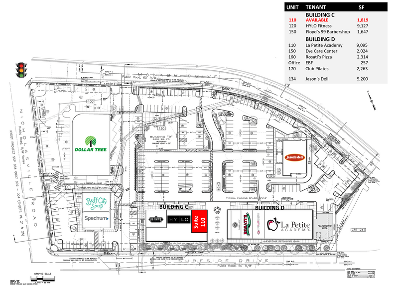 2434 Nicholasville Rd, Lexington, KY for lease - Site Plan - Image 2 of 7