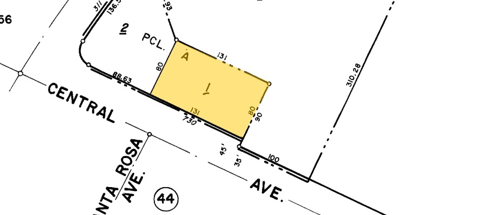 730 Central Ave, Mountain View, CA for sale - Plat Map - Image 2 of 4