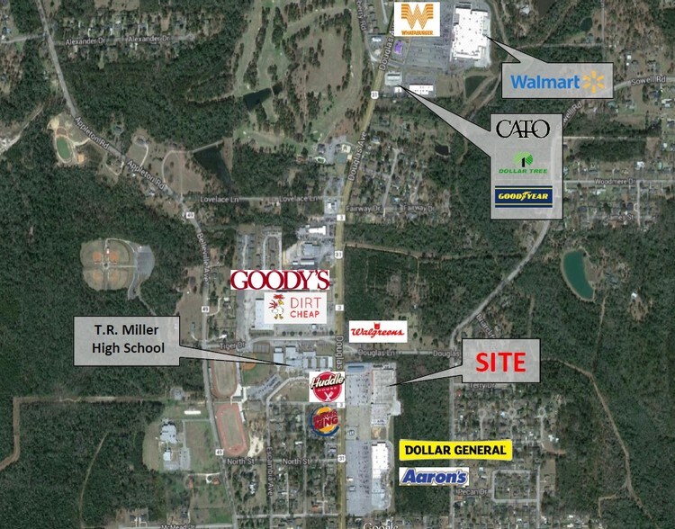 1804 Douglas Ave, Brewton, AL for lease - Aerial - Image 3 of 24
