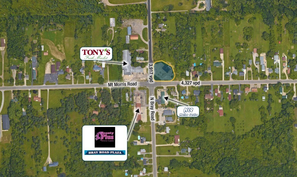 3009 E Mount Morris Rd, Mount Morris, MI for sale - Aerial - Image 1 of 2